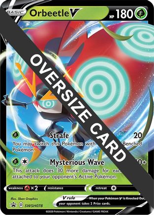 Orbeetle V - SWSH078 - Holofoil Jumbo Cards - Promo