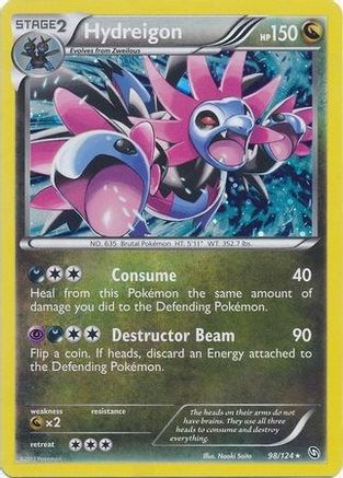Hydreigon - 98/124 (Cosmos Holo)/124 - Holofoil Blister Exclusives - Promo