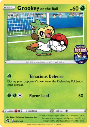 Grookey on the Ball (Pokemon Futsal) 003/005 Miscellaneous Cards & Products - Promo