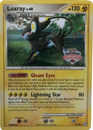 Luxray - 7/130 (National Championships)/130 League & Championship Cards - Promo