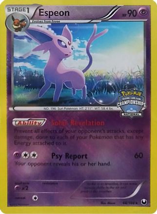 Espeon - 48/108 (National Championships)/108 - Reverse Holofoil League & Championship Cards - Promo