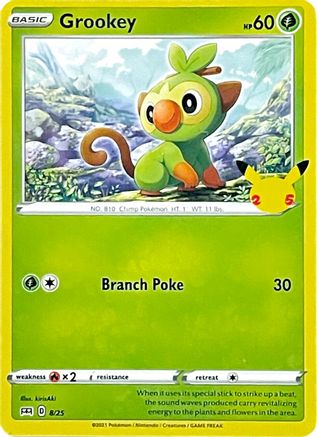 Grookey 008/25 McDonalds 25th Anniversary Promos - Promo
