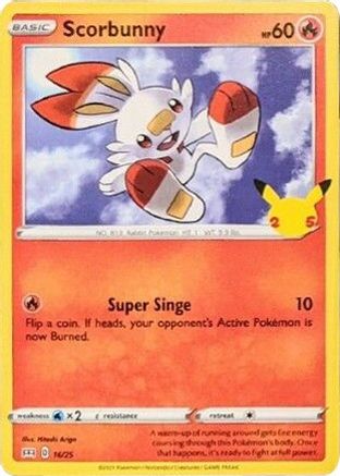 Scorbunny 016/25 - Holofoil McDonalds 25th Anniversary Promos - Promo