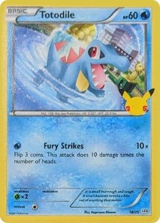 Totodile 018/25 - Holofoil McDonalds 25th Anniversary Promos - Promo