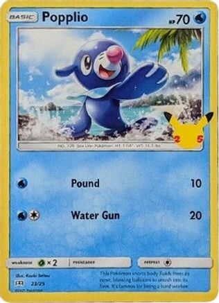 Popplio 023/25 - Holofoil McDonalds 25th Anniversary Promos - Promo