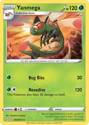 Yanmega 002 Shining Fates - Rare