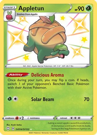 Appletun SV014 - Holofoil Shining Fates Shiny Vault - Shiny Holo Rare