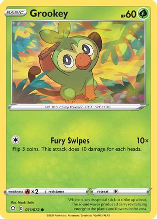 Grookey 011 Shining Fates - Common