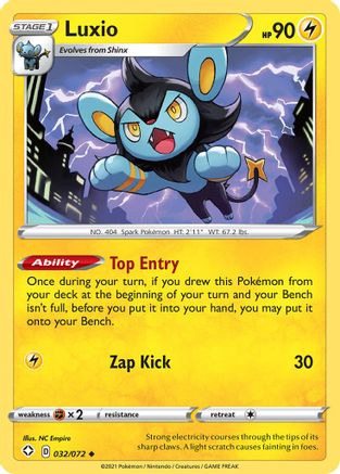 Luxio 032 - Reverse Holofoil Shining Fates - Uncommon