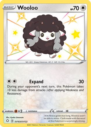Wooloo SV103 - Holofoil Shining Fates Shiny Vault - Shiny Holo Rare