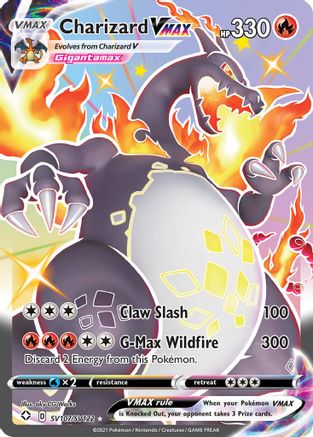 Charizard VMAX SV107 - Holofoil Shining Fates Shiny Vault - Shiny Holo Rare