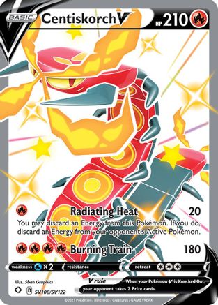 Centiskorch V SV108 - Holofoil Shining Fates Shiny Vault - Shiny Holo Rare