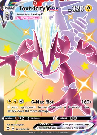 Toxtricity VMAX SV113 - Holofoil Shining Fates Shiny Vault - Shiny Holo Rare