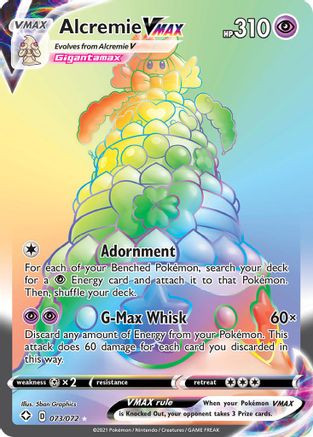 Alcremie VMAX (Secret) 073 - Holofoil Shining Fates - Secret Rare