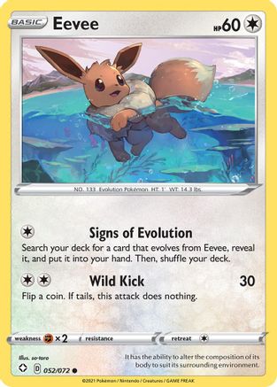 Eevee 052 Shining Fates - Common