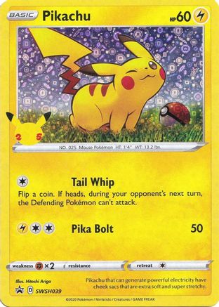 Pikachu (General Mills) SWSH039 - Holofoil Miscellaneous Cards & Products - Promo