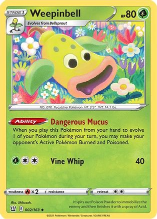 Weepinbell 002 SWSH05 Battle Styles - Uncommon