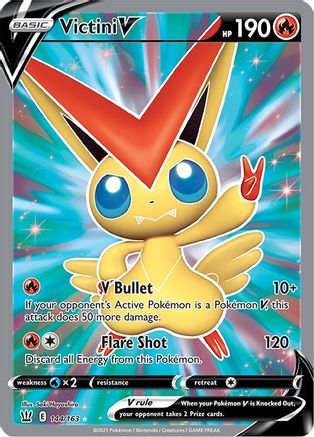 Victini V (Full Art) 144 - Holofoil SWSH05 Battle Styles - Ultra Rare