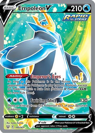 Empoleon V (Full Art) 145 - Holofoil SWSH05 Battle Styles - Ultra Rare