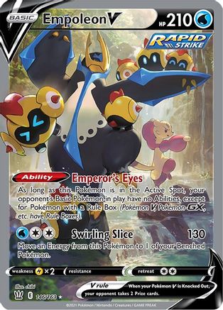 Empoleon V (Alternate Full Art) 146 - Holofoil SWSH05 Battle Styles - Ultra Rare