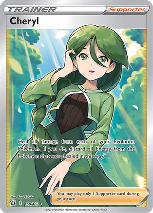 Cheryl (Full Art) 159 - Holofoil SWSH05 Battle Styles - Ultra Rare