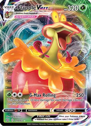 Flapple VMAX 019 - Holofoil SWSH05 Battle Styles - Ultra Rare