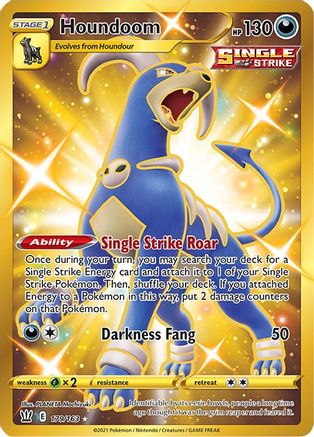 Houndoom (Secret) 179 - Holofoil SWSH05 Battle Styles - Secret Rare