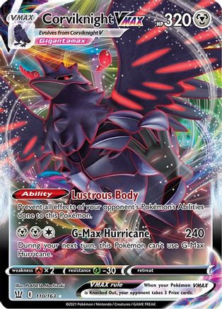 Corviknight VMAX 110 - Holofoil SWSH05 Battle Styles - Ultra Rare