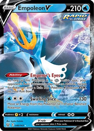 Empoleon V 040 - Holofoil SWSH05 Battle Styles - Ultra Rare