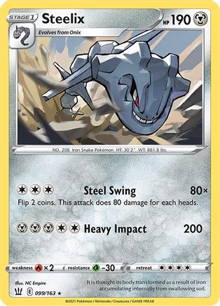 Steelix 099 - Holofoil SWSH05 Battle Styles - Holo Rare