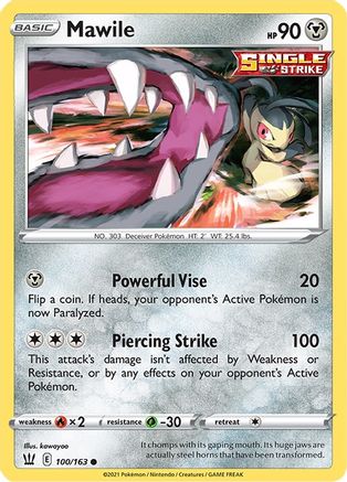 Mawile 100 SWSH05 Battle Styles - Common