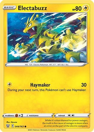 Electabuzz 044 SWSH05 Battle Styles - Common