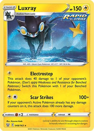 Luxray 048 - Holofoil SWSH05 Battle Styles - Holo Rare