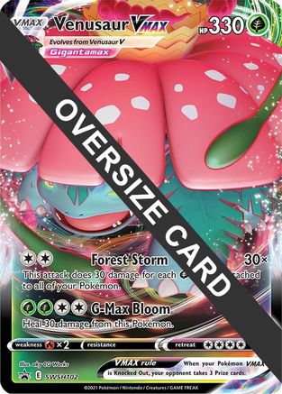 Venusaur VMAX - SWSH102 - Holofoil Jumbo Cards - Promo