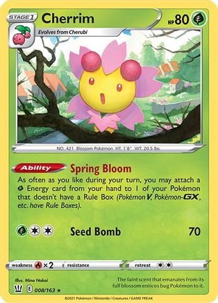 Cherrim - 008/163/163 Deck Exclusives - Rare