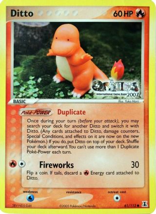 Ditto - 61/113 (Origins International Game Expo 2007)/113 Nintendo Promos - Promo