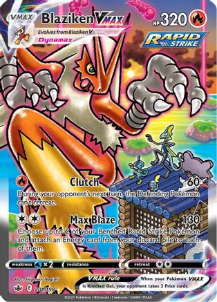 Blaziken VMAX (Alternate Art Secret) - Holofoil SWSH06 Chilling Reign - Secret Rare