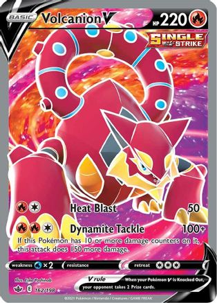 Volcanion V (Full Art) 162 - Holofoil SWSH06 Chilling Reign - Ultra Rare