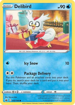 Delibird 032 SWSH06 Chilling Reign - Common