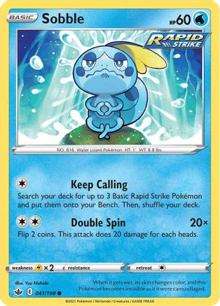 Sobble 041 SWSH06 Chilling Reign - Common