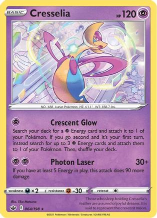 Cresselia 064 - Holofoil SWSH06 Chilling Reign - Holo Rare