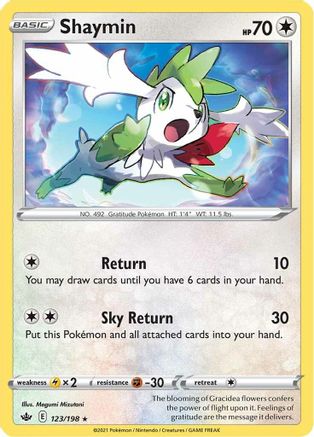Shaymin 123 - Holofoil SWSH06 Chilling Reign - Holo Rare