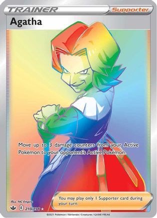 Agatha (Secret)/198 - Holofoil SWSH06 Chilling Reign - Secret Rare