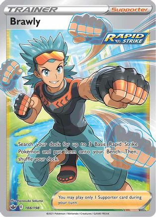 Brawly (Full Art) 188 - Holofoil SWSH06 Chilling Reign - Ultra Rare