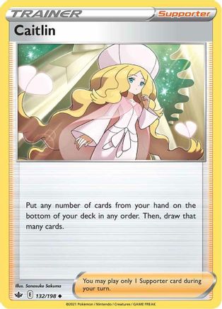 Caitlin 132 - Reverse Holofoil SWSH06 Chilling Reign - Uncommon