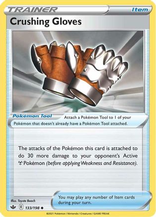 Crushing Gloves 133 SWSH06 Chilling Reign - Uncommon