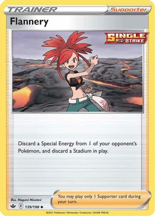 Flannery 139 - Reverse Holofoil SWSH06 Chilling Reign - Uncommon