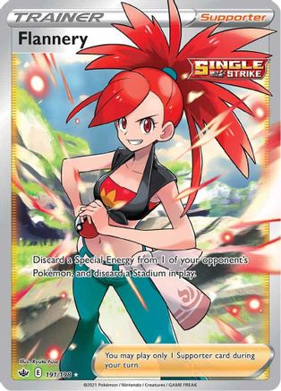 Flannery (Full Art) 191 - Holofoil SWSH06 Chilling Reign - Ultra Rare