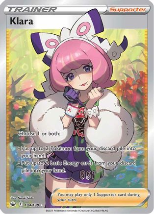 Klara (Full Art) 194 - Holofoil SWSH06 Chilling Reign - Ultra Rare