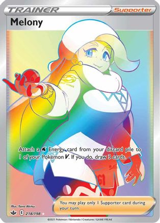 Melony (Secret)/198 - Holofoil SWSH06 Chilling Reign - Secret Rare